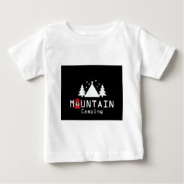 Camiseta Para Bebê acampamento montanhoso