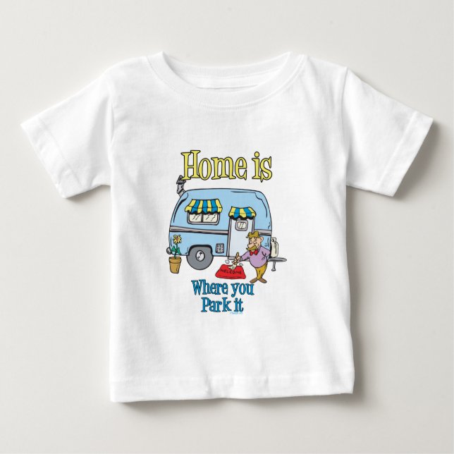 Camiseta Para Bebê Acampamento Rv (Frente)