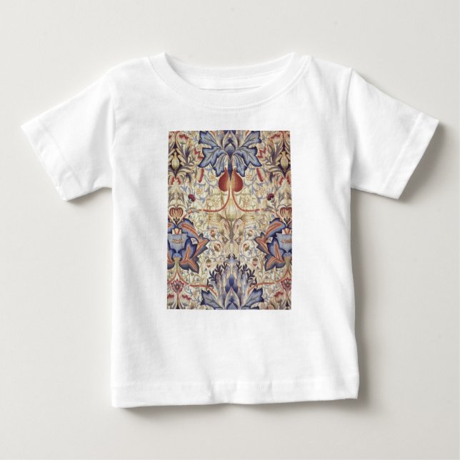 Camiseta Para Bebê Acanthus (por William Morris) (Frente)