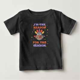 Camiseta Para Bebê Ação de Graças à Turquia