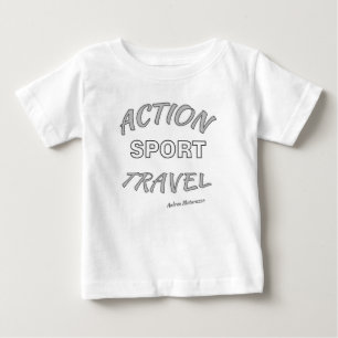 Camiseta Para Bebê Ação Esporte Viagem