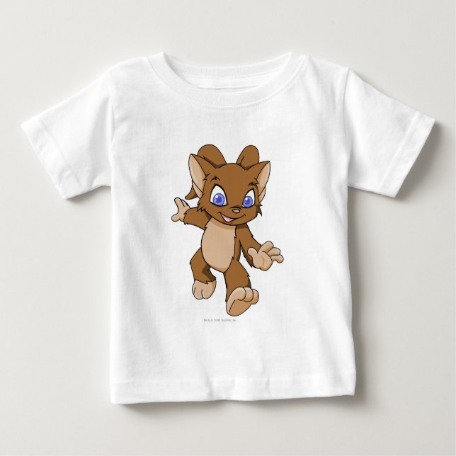 Camiseta Para Bebê Acara Brown (Frente)