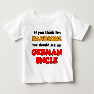 Camiseta Para Bebê Acho que sou um bom tio alemão