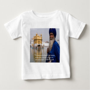 Camiseta Para Bebê Ações/Carma Sique Proverbial