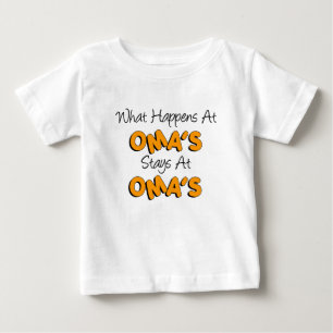Camiseta Para Bebê Acontece nas Fichas de Oma na Oma