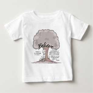 Camiseta Para Bebê Acredite em Árvore