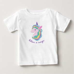 Camiseta Para Bebê Acredite na magia