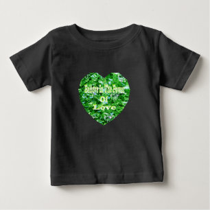Camiseta Para Bebê Acredite No Poder Do Amor, Camiseta Bebê