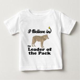 Camiseta Para Bebê acredito em líder do grupo