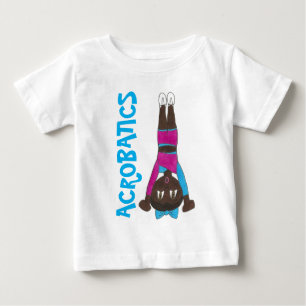 Camiseta Para Bebê Acrobatics Acro Dancer Girl Tumbing Gymastics