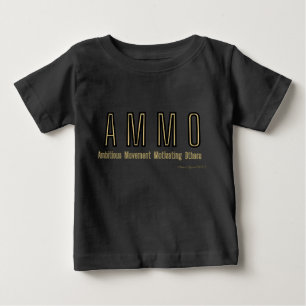 Camiseta Para Bebê Acrônimo de Ammo Roupa USA