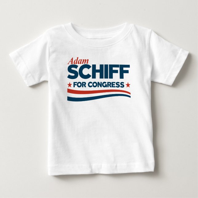 Camiseta Para Bebê Adam Schiff (Frente)