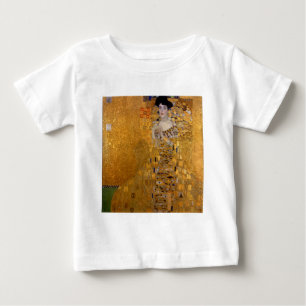 Camiseta Para Bebê Adele, A Senhora no Dourado - Gustav Klimt