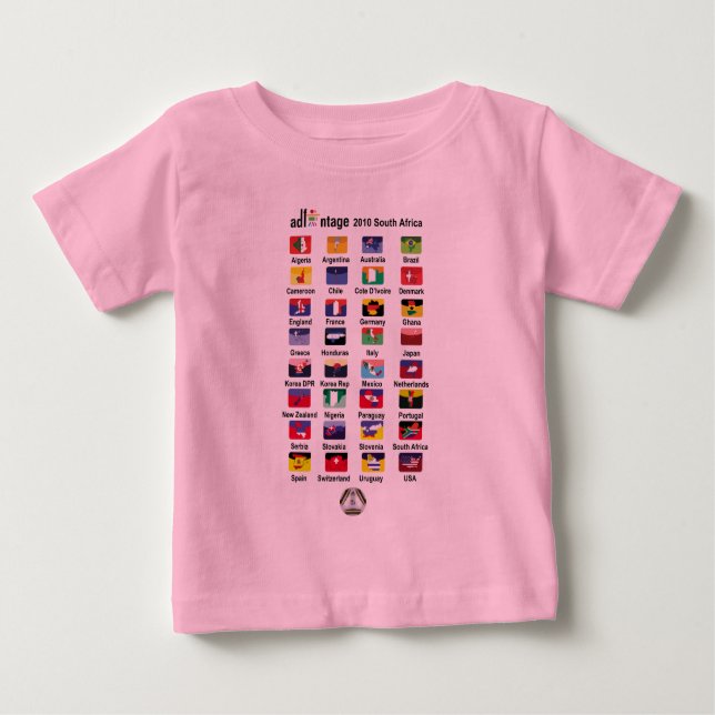 Camiseta Para Bebê Adfantage para bebês (Frente)