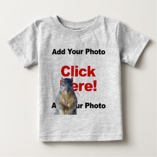 Camiseta Para Bebê Adicionar Um Esquilo Personalizado
