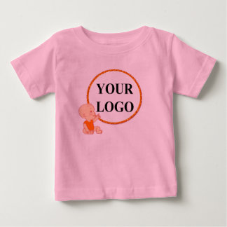 Camiseta Para Bebê ADICIONE SEU LOGO AQUI Para Crianças Menina Bebê 1