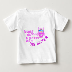 Camiseta Para Bebê Adivinha Quem Vai Ser Uma Irmã Grande