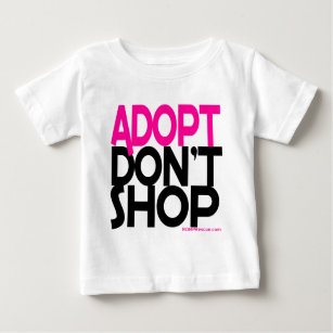 Camiseta Para Bebê Adopt não compra! Esforços de salvamentos do