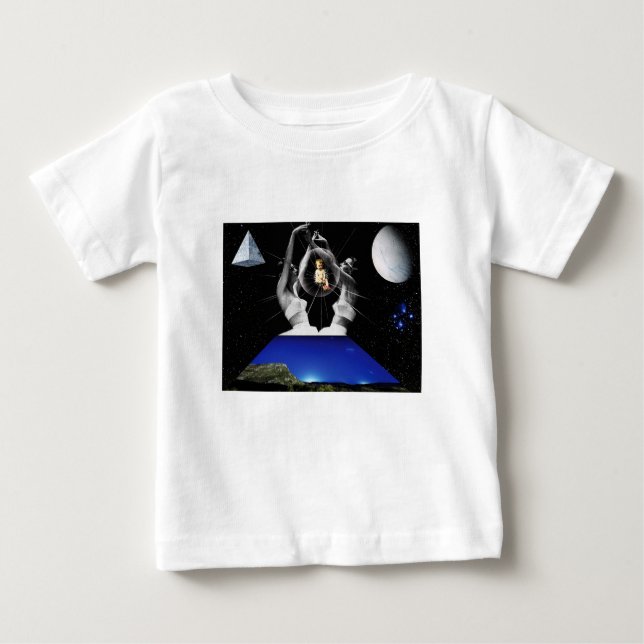 Camiseta Para Bebê Adorar bebê (Frente)