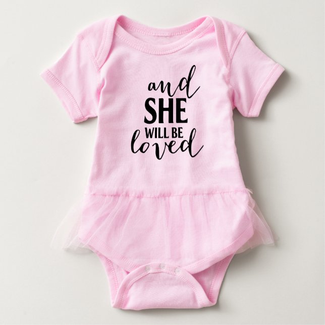 Camiseta Para Bebê Adorava tutu onsie (Frente)