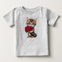Adorável gatinho estilo cartoon