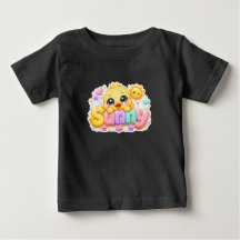 Adorável Kawaii Franguinho Ensolarado Nome Pastel 