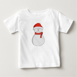 Camiseta Para Bebê Adorável Snowman