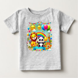 Camiseta Para Bebê "Adorável Tee de Aniversário para Crianças"