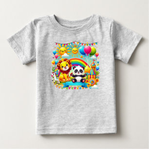 Camiseta Para Bebê "Adorável Tee de Aniversário para Crianças"