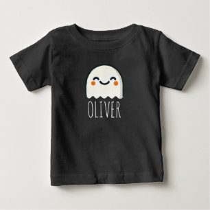 Camiseta Para Bebê Adorável temática fantasma personalizado