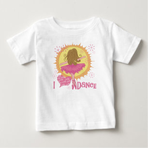 Camiseta Para Bebê Adoro dança