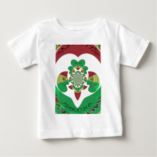 Camiseta Para Bebê Adoro Etiópia Caleidoscópio - Arte Massagista