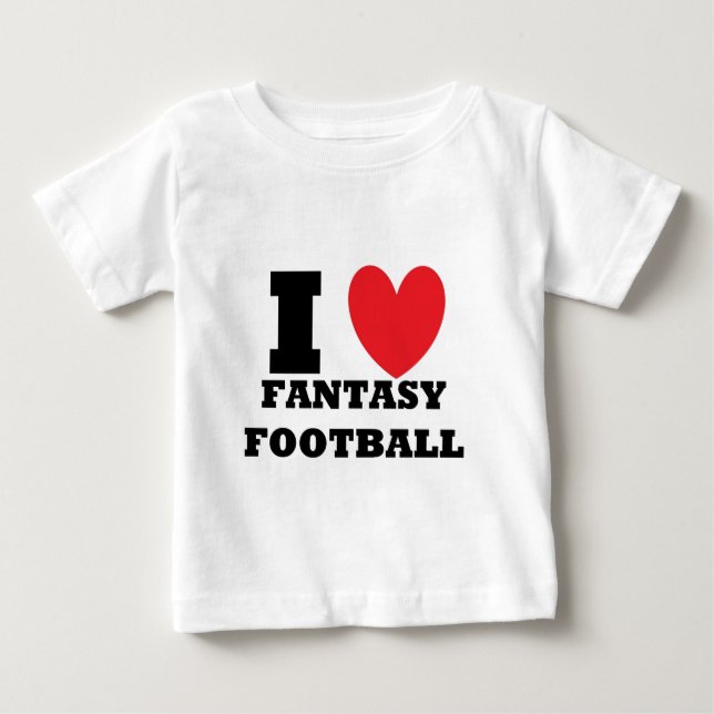Camiseta Para Bebê Adoro Futebol Fantástico (Frente)
