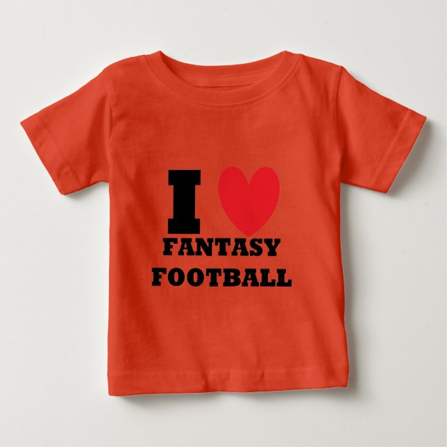 Camiseta Para Bebê Adoro Futebol Fantástico (Frente)