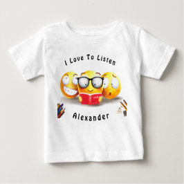 Camiseta Para Bebê Adoro Ler Leitura De Livros