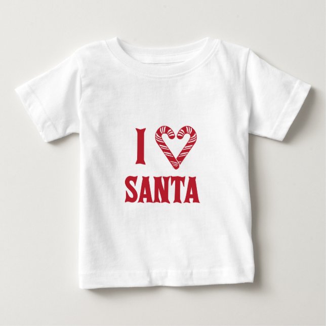 Camiseta Para Bebê Adoro Papais noeis (Frente)