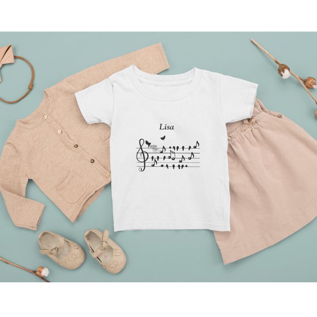 Camiseta Para Bebê Adoro pássaros, esperando um acréscimo à família. (Criador carregado)