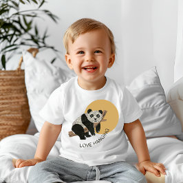 Camiseta Para Bebê Adoro pendurar