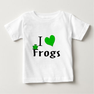 Camiseta Para Bebê Adoro Sapos