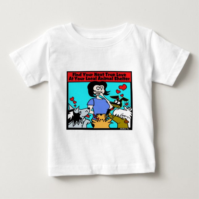 Camiseta Para Bebê Adote (Frente)