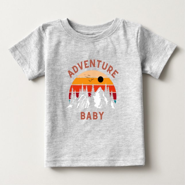 Camiseta Para Bebê Adventure Baby (Frente)