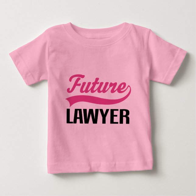 Camiseta Para Bebê Advogado futuro (bonito) (Frente)
