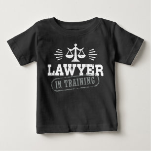 Camiseta Para Bebê Advogado no treinamento