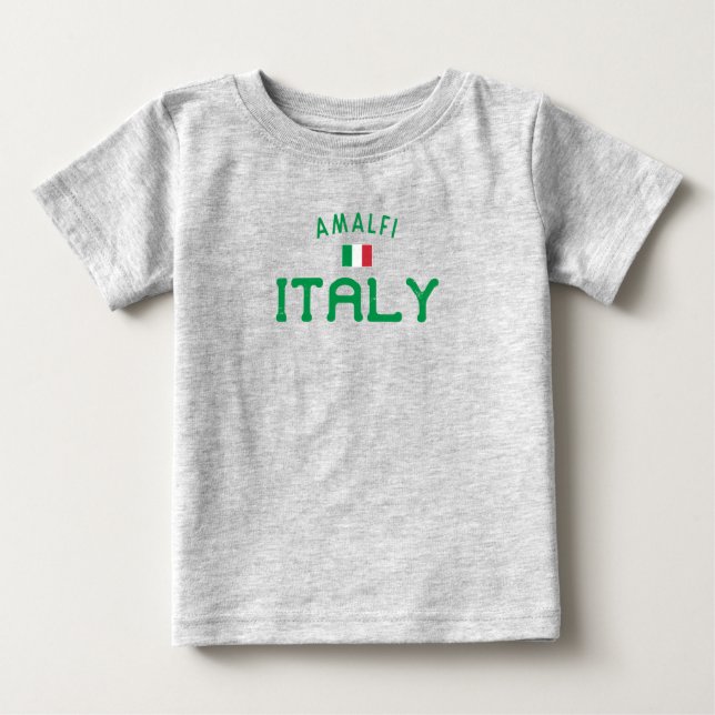 Camiseta Para Bebê Afaste Amalfi Itália (Frente)