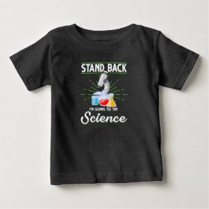 Camiseta Para Bebê Afastem-se. Vou Tentar Presente em Biologia Cient