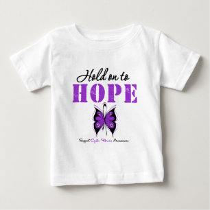 Camiseta Para Bebê Aferrar-se de fibrose cística à esperança