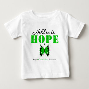 Camiseta Para Bebê Aferrar-se de paralisia cerebral à esperança