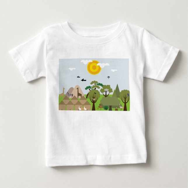 Camiseta Para Bebê África (Frente)
