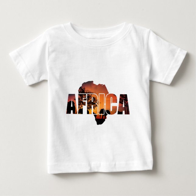 Camiseta Para Bebê África (Frente)
