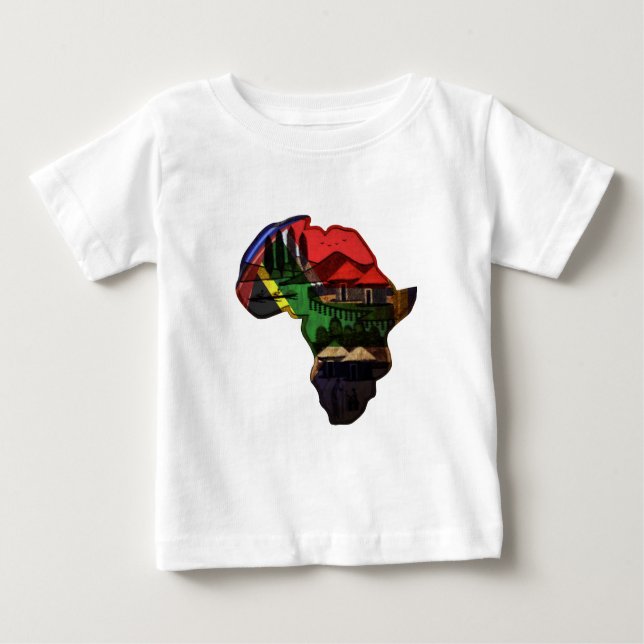 Camiseta Para Bebê África (Frente)